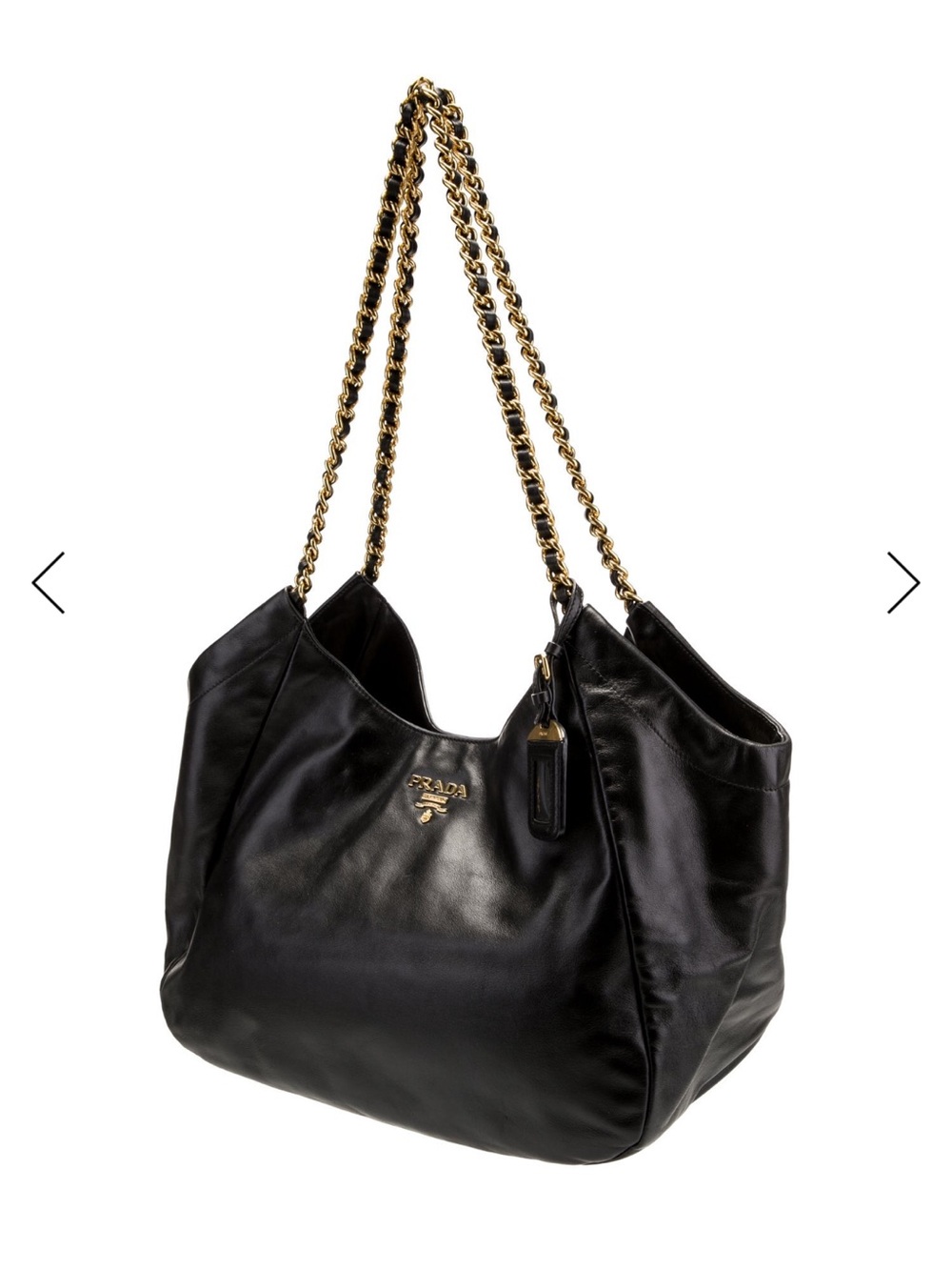 Prada Black Leather Shoulder Bag - Picture 3 of 8